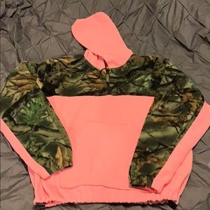 Pink Camouflage Trail Crest Half ZIP